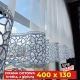 Firana gotowa z gipiurą 400x130 MARIOLA (limitowana kolekcja) - na karnisz 150-260cm
